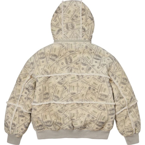 Supreme MM6 Maison Margiela Hooded Shearling Bomber Jacket Men’s XL - Picture 3 of 5